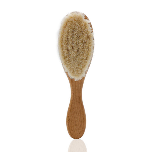 Ziegenhaarbürste mit Holzgriff sanft 1