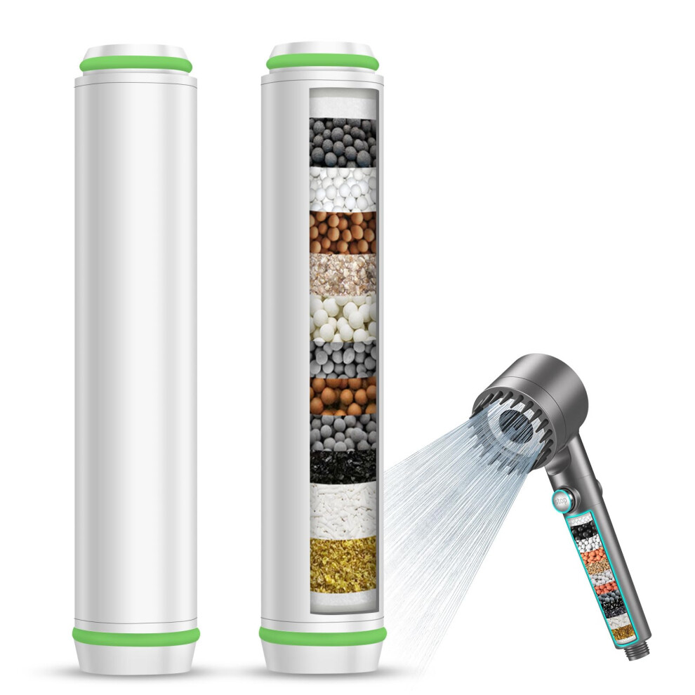 Meko 2Pack Replacement Shower Head Filter Cartridge Only For Asin B0cqy4zt6k, B0cybsgzk8, B0d3bxlsjz, B0d3zxnjp7, B0djvr5ttk, Shower Head Filter Meko 50877553