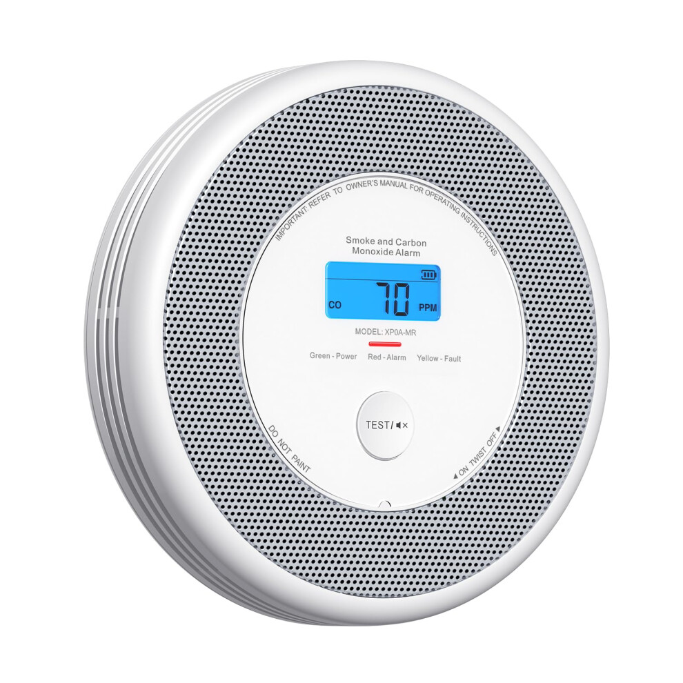 X-Sense Wi-Fi Combination Smoke And Carbon Monoxide Alarm For Home With English Voice Alerts, Wireless Interlinked Voice Alarm Requires Sbs50 Base St 5005308368093