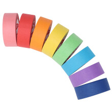 Fyguard 8 Rolls Coloured Masking Tape, 23mm x 13m Rainbow Adhesive Tape Masking Tape for Artists Decorative Tape for Home Classroom DIY Scrapbooking