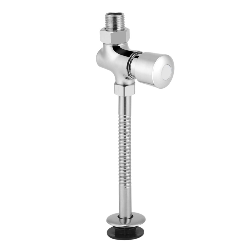 Urinal Flush Valve Manual Push Water Saving Delay Shutoff Zinc Alloy Wall Mounted Durable 9174973527305