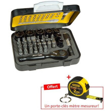 Juego de llaves - STANLEY - STHT9-13906 - 39 piezas - Llave de bolsillo - Negro
