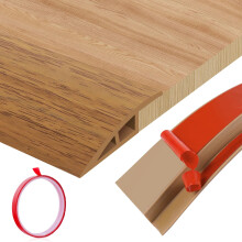 Floor Transition Strips Double Sided Self Adhesive Door Threshold Strips for Doorways, Laminate Threshold for Gaps Carpet Floor Tiles