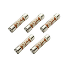 13A Plug Fuse Pack DEALONIC 5 BS1362 Ceramic 13amp Fuses for UK Mains Plugs & Fused Spurs Household Domestic 3 Pin Plug Fuse Replacements 13 Amp C