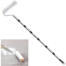 ADLUH 9 Inch Self Leveling Spiked Roller with Extended Adjustable Handle (83in) Ideal for Eliminating Bubbles in Concrete, Epoxy, and a Must - Have T