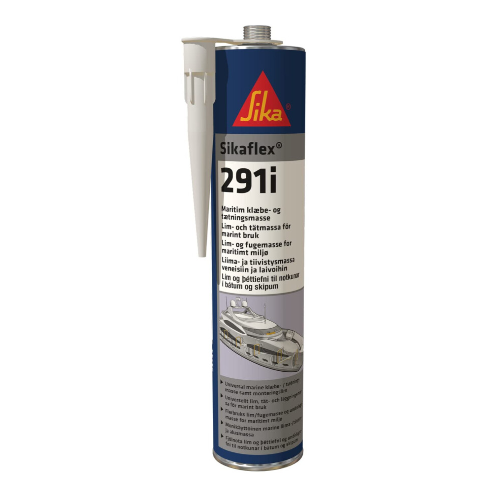 Sika Sikaflex 291I Multifunctional Adhesive Sealant For Marine Applications, White, 300 Ml 4744632765338