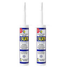 2 x CT1 Unique Sealant Construction Builders Standard Multi All Purpose Silicone Mastic Extra Strong Adhesive Glue 290ML in White by CT1