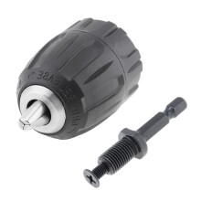 Drill Chuck Adapter 3/824 UNF Keyless Hex Shank for Impact Driver and Rotary Hammer
