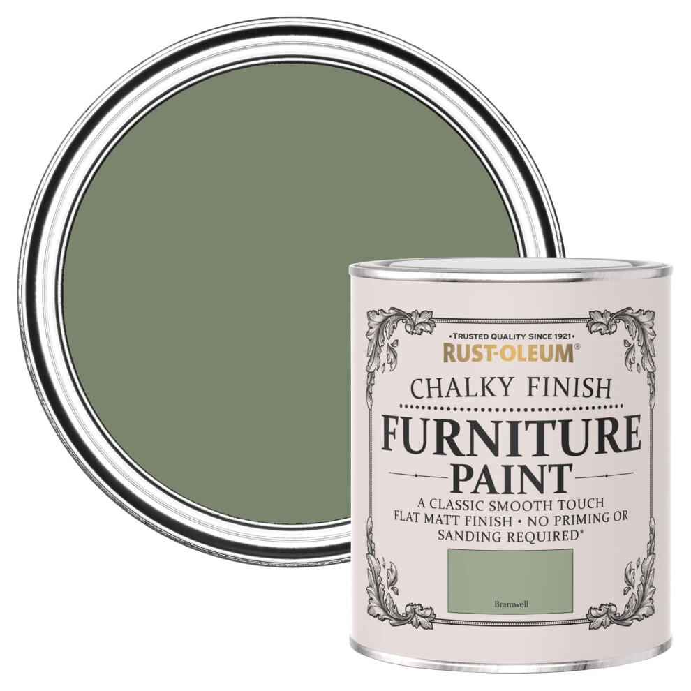 Rust-Oleum Upcycled Furniture Paint In Chalky Finish - Bramwell 750Ml Green