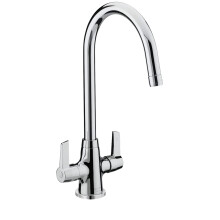 Bristan Echo Sink Mixer with Easyfit Installation, Deck Mounted Kitchen Taps Mixers, Chrome Finish