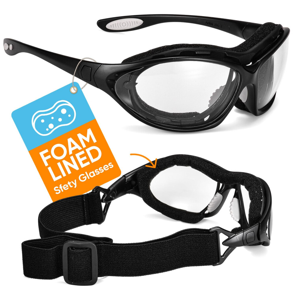 Safeyear Anti-Fog Safety Goggles [En166]- Sg002 Anti Scratch Safety Glasses With Neck Cord Adult For Man And Women, Uv Protection Pro Work Glasses Fo 84039507