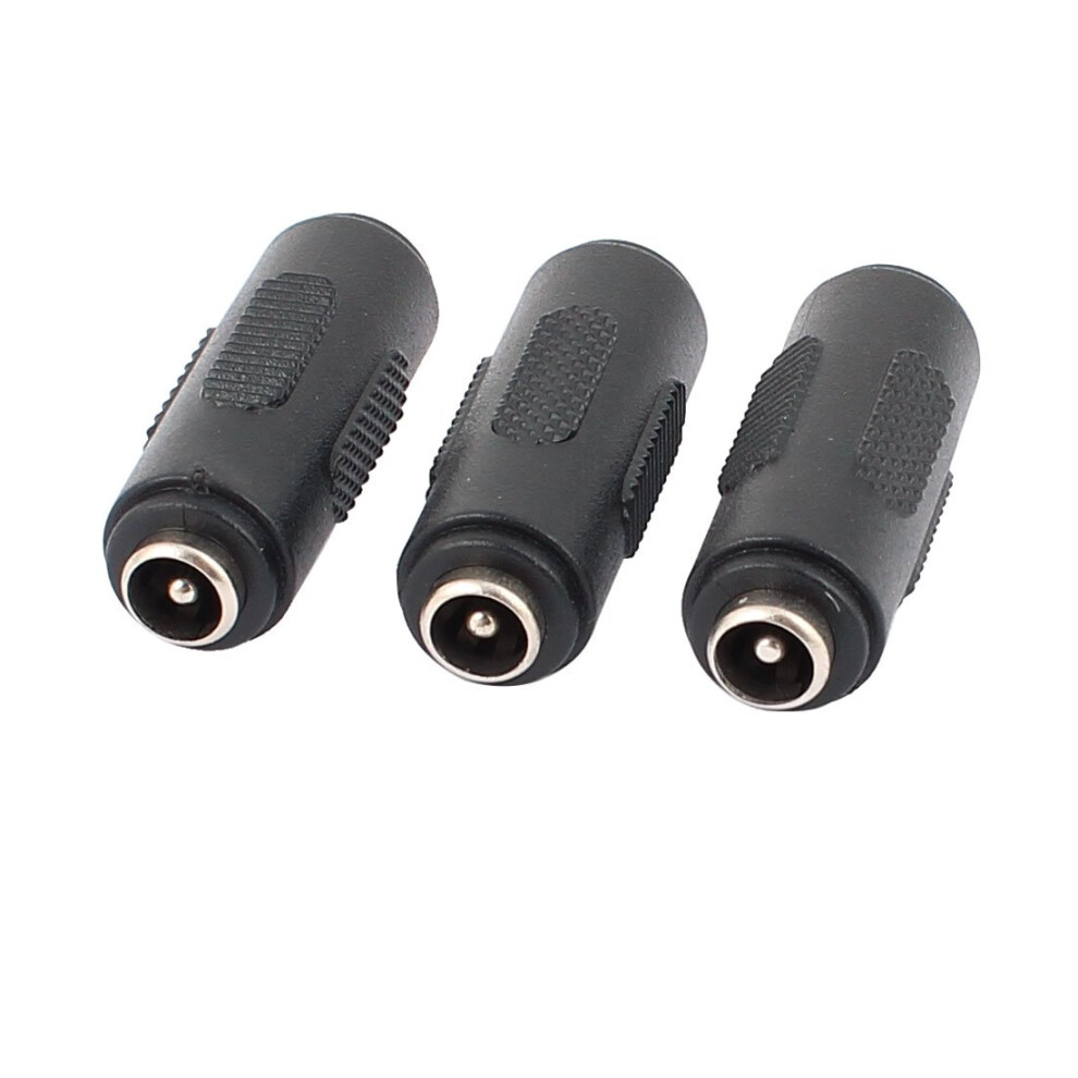 Sourcing Map 3Pcs Dc Power Female To Female Jack Adapter 2.1X5.5mm Connector For Cctv Camera 36561483