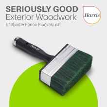 Harris Seriously Good Woodwork Paint Brush for Shed Fence Brush 5
