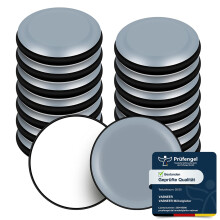 VABNEER Furniture Sliders for Hardwood Floors and Carpets, 16-Pack PTFE Teflon Gliders, Self-Adhesive Round Furniture Moving Pads for Chairs, Tables