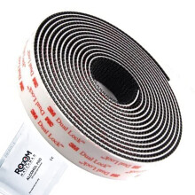 3M Dual Lock SJ3550, Heavy Duty Reclosable Fastener Tape, Waterproof (5X Stronger Than Classic Hook & Loop Tape), Black [ROOMWATCHMAN (R)] (25.4mm x