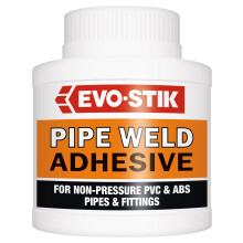 Evo-Stik Pipe Weld 250ml - Strong Pipe Adhesive for Gaps up to 0.8mm - PVC & ABS Solvent Cement with Built-in Brush - high-performance solvent-borne
