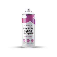 Chemsolve / 1 x 400ml / Crystal Clear Lacquer Spray / Clear Gloss / Flawless Clear Lacquer / Interior & Exterior Surfaces for Wood, Glass, Ceramics,