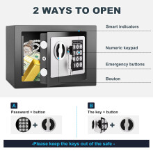 SINZUX 66L Digital Steel Safe Safe Boxes for Home Use Electronic Secur