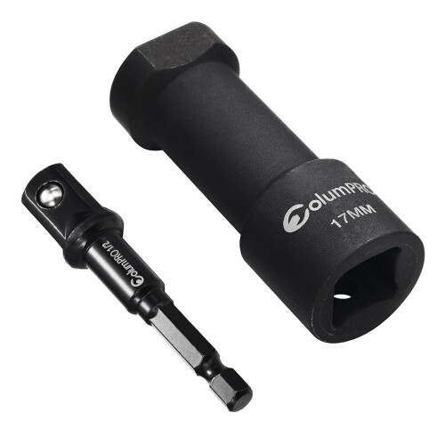ColumPRO 17mm Channel Strut Socket Set, 2PCS 1/2" Impact Socket & Adapter