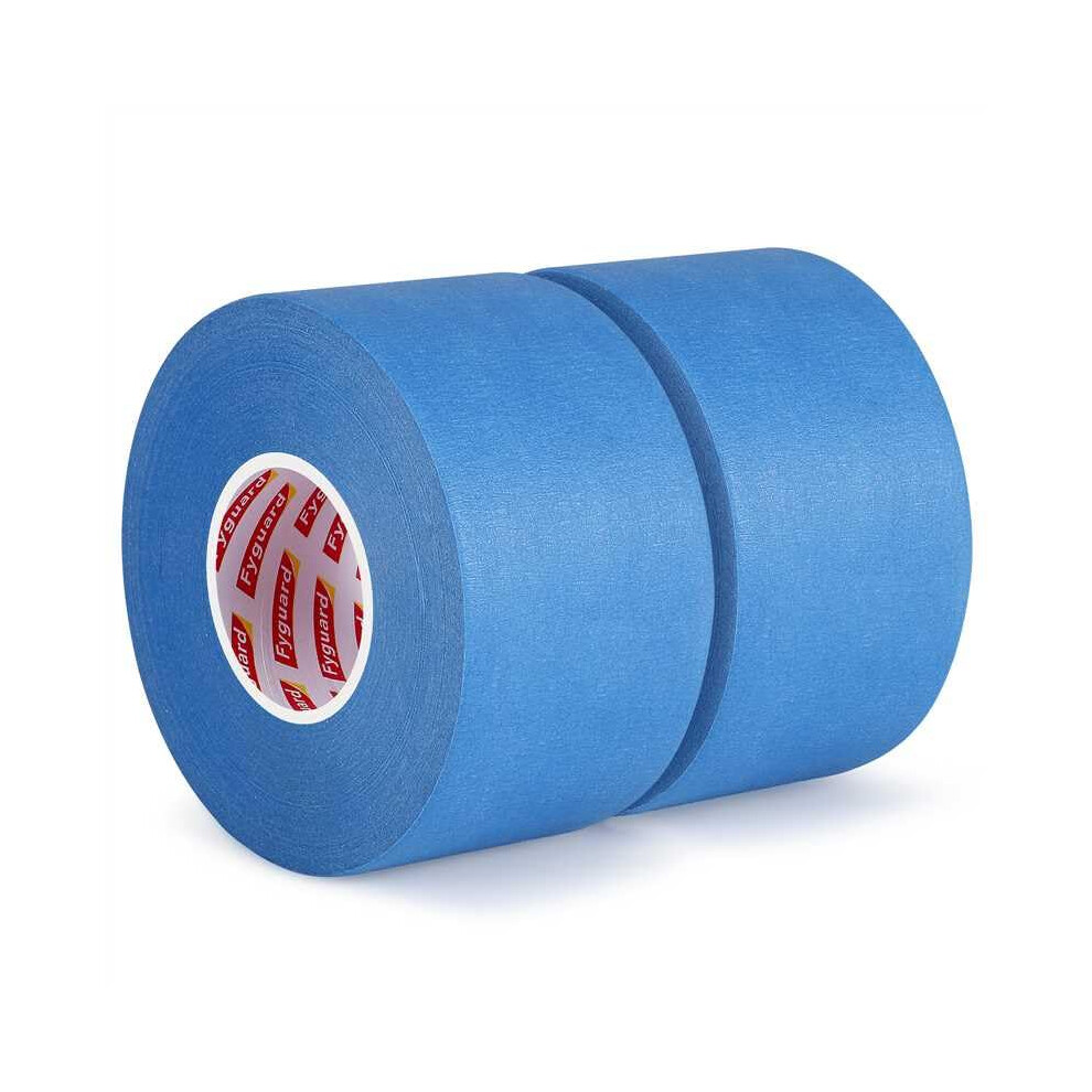 Fyguard 2 Rolls Blue Painters Tape, 48Mm X 50M Masking Tape Wide Decorators Tape Easy Removal No Residue Crepe Paper Tape For Painting Work 5051226958540