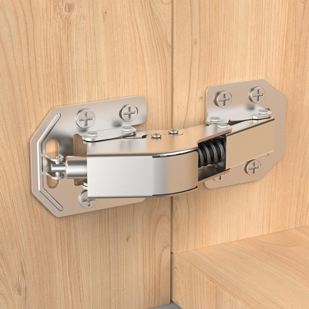 Photos - Other for Repair Furniware 4 Pack 90 Degree Soft Close Hinges, No Pre-Drilled Surface Mount, Frameless Hidden Concealed Easy Installation, Sm