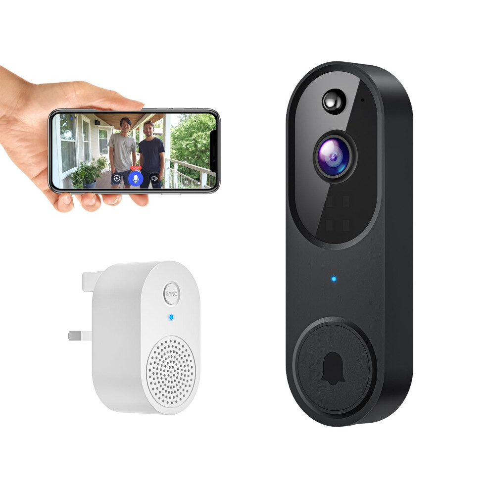 Boldhero 1080P Smart Video Doorbell Camera Wireless, Ai Human Detection And Instant Alerts, 2-Way Talk, Night Vision, Cloud Storage, 2.4G Wi-Fi, Batt 48091640