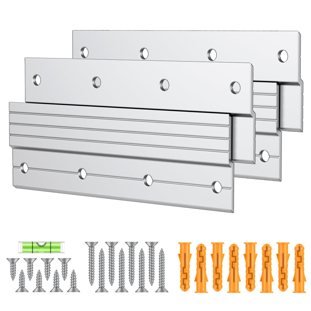 Photos - Other for Repair Uniclife 2 Pairs 15 cm French Cleat Hanger 27 kg Load Heavy Duty French Cleat Picture Hanger Aluminum Alloy Mirror Hanging H
