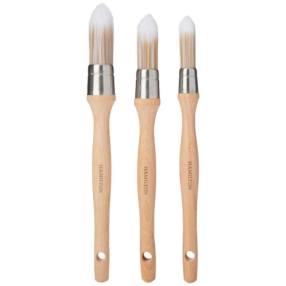 Hamilton Prestige Pure Synthetic Sash Brushes | 3 Pack | 15Mm, 18Mm, 21Mm