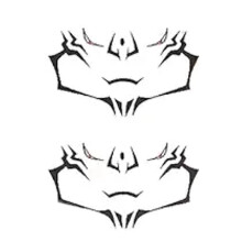 Tattoo Stickers for Anime Cosplay, Authentic Facial and Body Costume Decoration