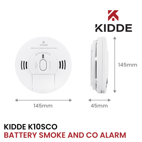 KIDDE Kidde 10SCO Combination Smoke and Carbon Monoxide Alarm with Voice Notification, white 2
