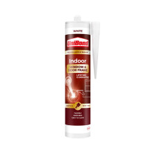 UniBond Indoor Window & Door Frame Sealant, White Acrylic Sealant, Paintable fro