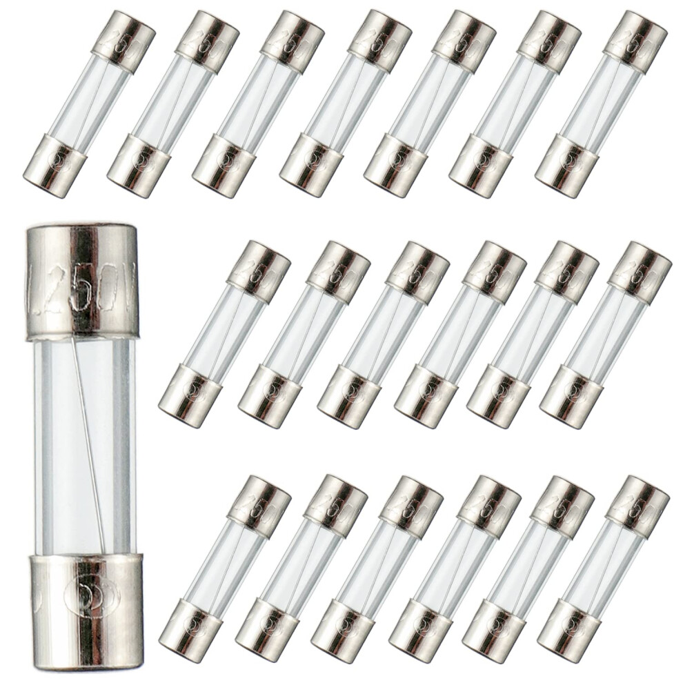 Bojack F5al250v 5X20mm 5A 250V Fast Blow Fuses 5 Amp 250 Volt 0.2 X 0.78 Inch Gl 5006967129841