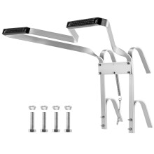 BALLSHOP Ladder Stand Off V-Shaped Universal Ladder Standoff Downpipe Ladder Accessory Aluminum Stabiliser Rubber Bumper Helps Stop Your Ladders Slip