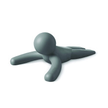 Umbra Buddy Door Stop, Heavy-Duty and Flexible, Soft-Touch Finish, Protects Your Floors, Grey