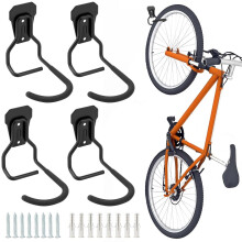 4Pack Heavy Duty Garage Wall Hooks, Vertical Wall Mount Tool Organizer with 99Lb Capacity and Easy Installation