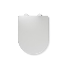 Croydex Varano Durable D Shaped Soft Close Toilet Seat with Anti-Bacterial Surface, Adjustable Hinges, Quick Release for Easy Cleaning - Polypropylen