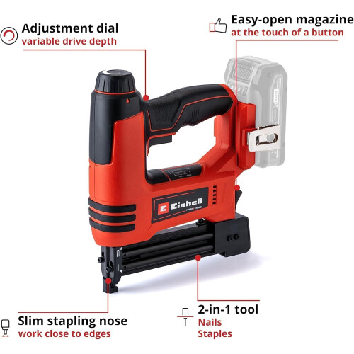 Einhell Einhell Cordless Nail Gun & Stapler 18V PXC Without Battery 2