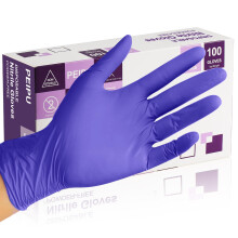 PEIPU Nitrile Gloves, Disposable Cleaning Gloves, Powder Free, Latex Free,Rubber Free, Single Use Non-Sterile Protective Gloves for Cooking, Cleaning