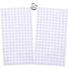 400pcs Hook & Loop Dots - 200 Pairs, 10mm Double Sided Sticky Pads, White, for Home, School, Office