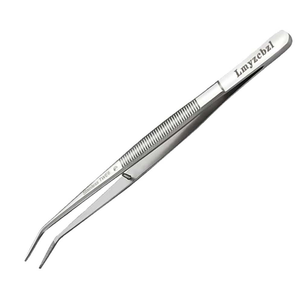 Lmyzcbzl Stainless Steel Tweezers, Sewing Machine Tweezers, Universal Bent Tip Tweezers, Multipurpose Stainless Steel Tweezers, With Curved Pointed S 5008700171711