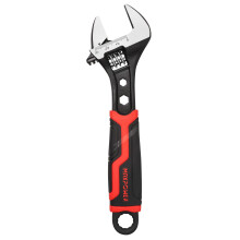 MAXPOWER Soft-Grip Adjustable Wrench 200mm (8inch) - MAX Opening 30mm Capacity Spanner, 3-in-1 Multipurpose Wrench