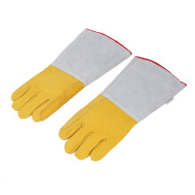 2 Stück LN2-Schutzhandschuhe 40 cm, kälteresistentes Rindsleder