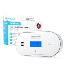 Carbon Monoxide Detector, 10 Years Sealed Battery, Carbon Monoxie Alarm, With Temperature and Humidity Detection and LCD Display, Carbon Monoxide Ala