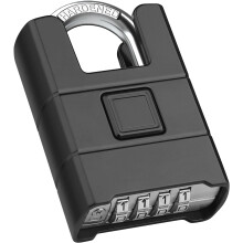Diyife Large Heavy Duty Combination Padlock Outdoor, [Anti-Cutting] [Waterproof] 8mm Shackle, 54mm 4-Digit Padlocks with Code, High Security Padlock