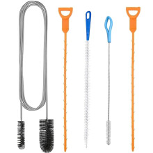 5PCS Drain Cleaner Tool Set, Outdoor & Plug Unblocker, Reusable for Bathroom, Shower & Kitchen