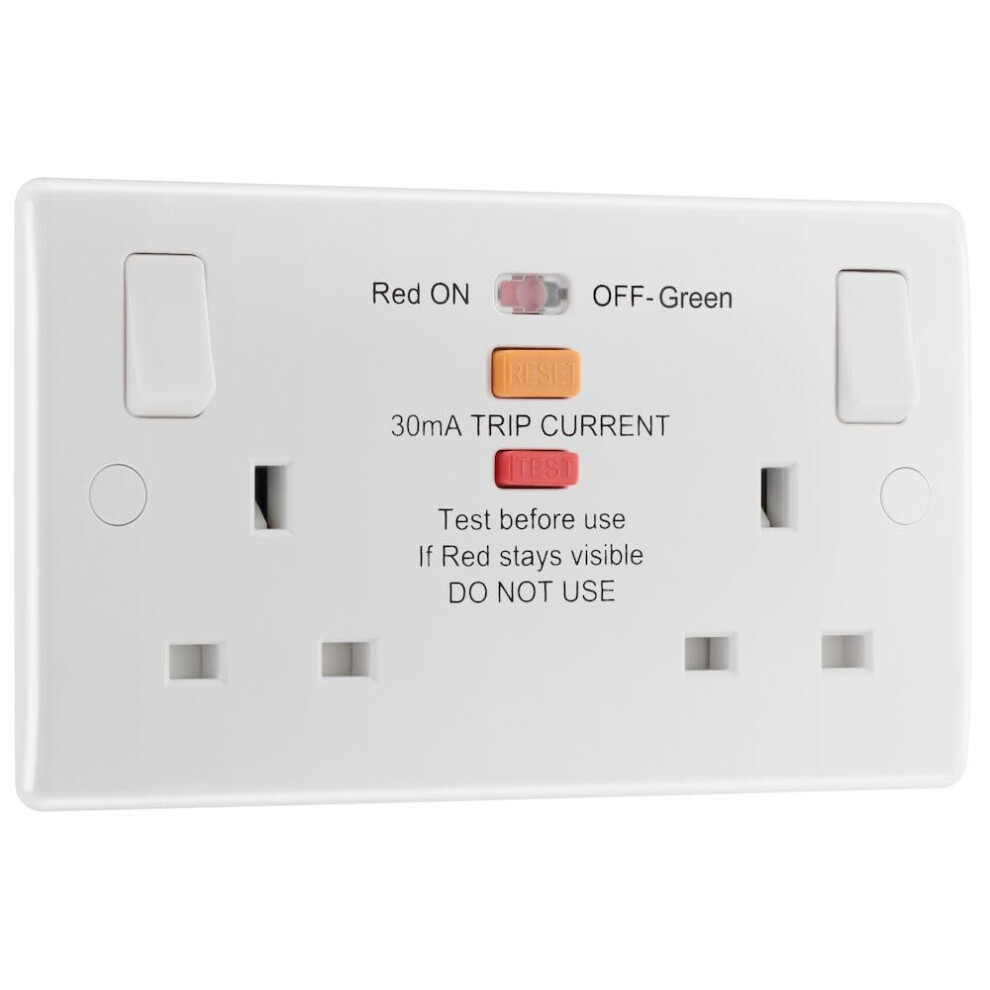 British General Bg Electrical Double Switched Socket With Type A R