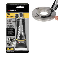 LOCBONDSO High Temperature Silicone Sealant Engine - Antifreeze-resistant, Heat-resistant Sealant for Oil Pan & Valve Cover Gasket (RTV, 85g)