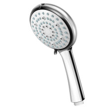 Shower Head, 6-Spray Universal Chrome Powerful Shower Head High Pressure with Self-Cleaning Silicone Nozzles, Water Saving Replacement Shower Heads f