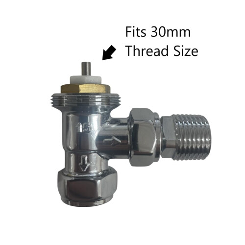 White Thermostatic Radiator TRV Valve Head Replacement 2