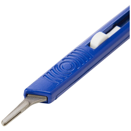 2806 Swann Morton Retract away Handle - Sleeved , Blue 2